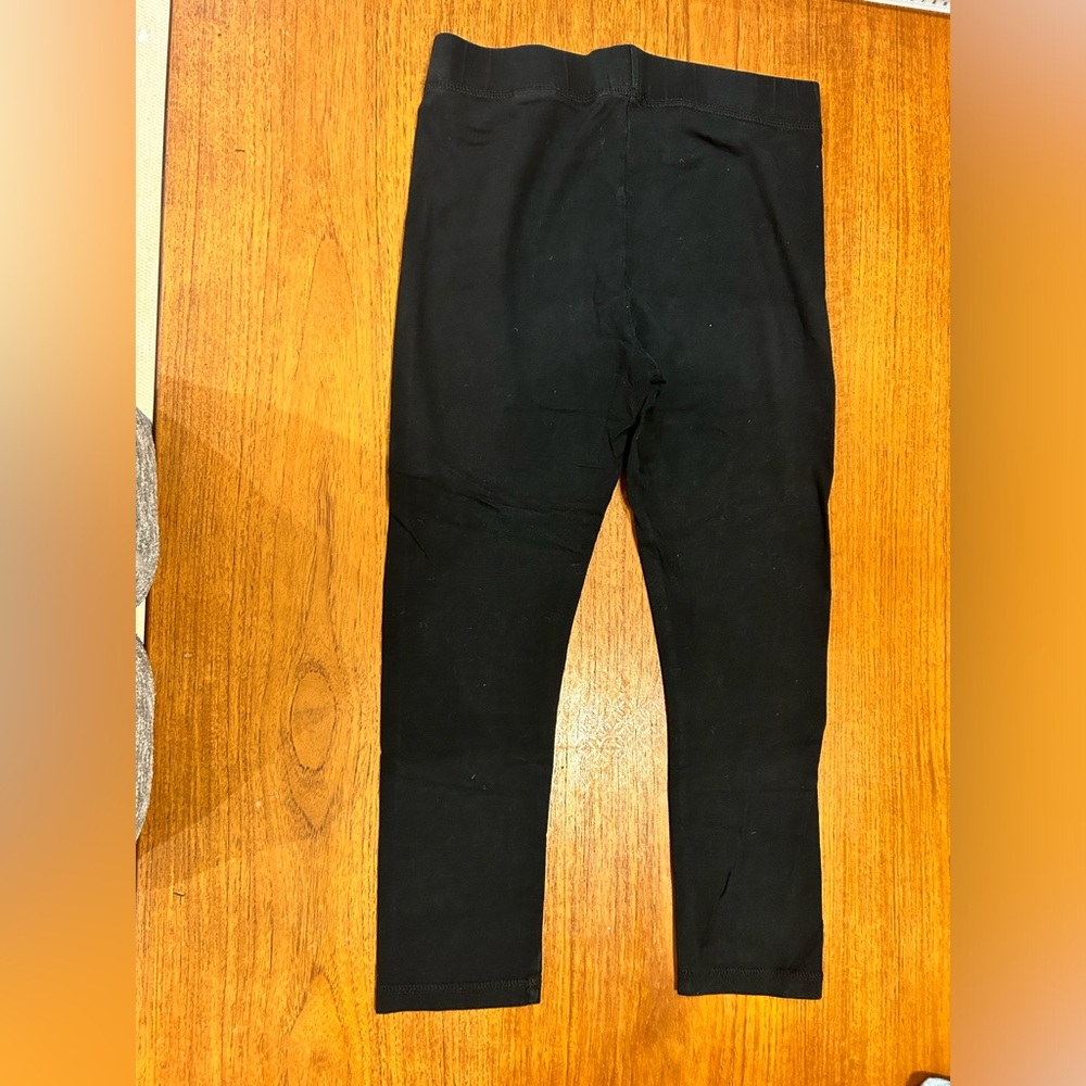 Nicole miller | black cropped leggings with elastic waist | size S - Picture 3 of 7